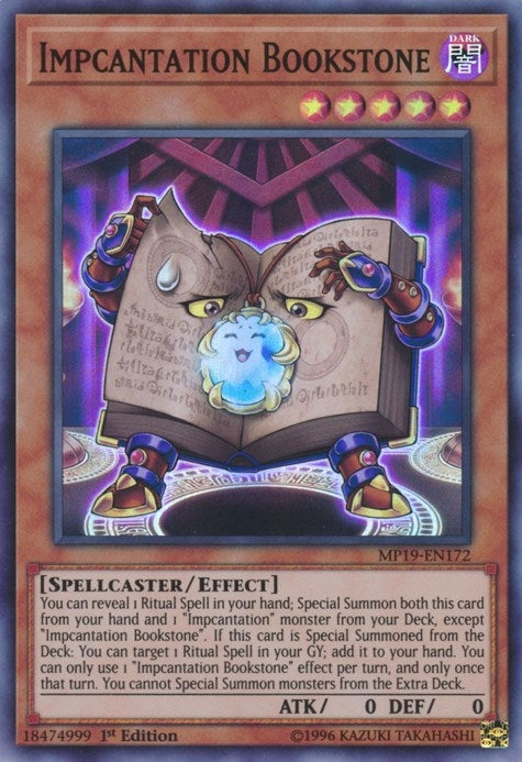 Image for Impcantation Bookstone (2019 Gold Sarcophagus Tin Mega Pack) (MP19-EN172) - YuGiOh