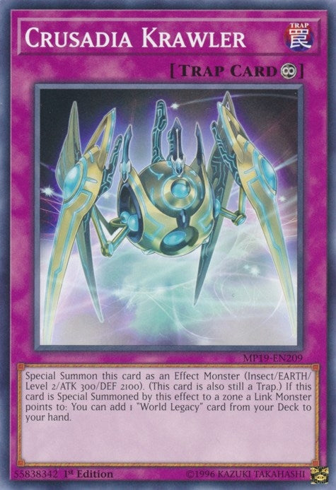 Image for Crusadia Krawler (2019 Gold Sarcophagus Tin Mega Pack) (MP19-EN209) - YuGiOh