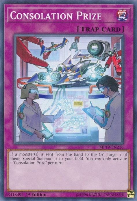 Image for Consolation Prize (2019 Gold Sarcophagus Tin Mega Pack) (MP19-EN216) - YuGiOh