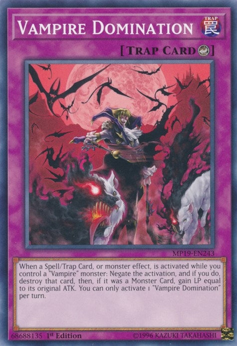 Image for Vampire Domination (2019 Gold Sarcophagus Tin Mega Pack) (MP19-EN243) - YuGiOh