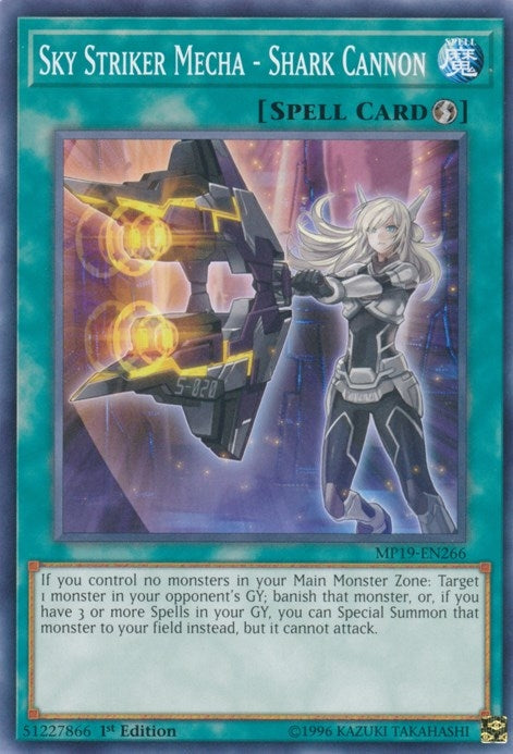 Image for Sky Striker Mecha - Shark Cannon (2019 Gold Sarcophagus Tin Mega Pack) (MP19-EN266) - YuGiOh
