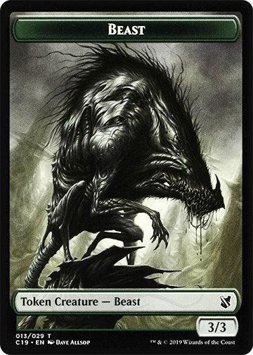 Image for Beast (013) // Wurm Double-Sided Token (Commander 2019) (13 // 21) - Magic: The Gathering