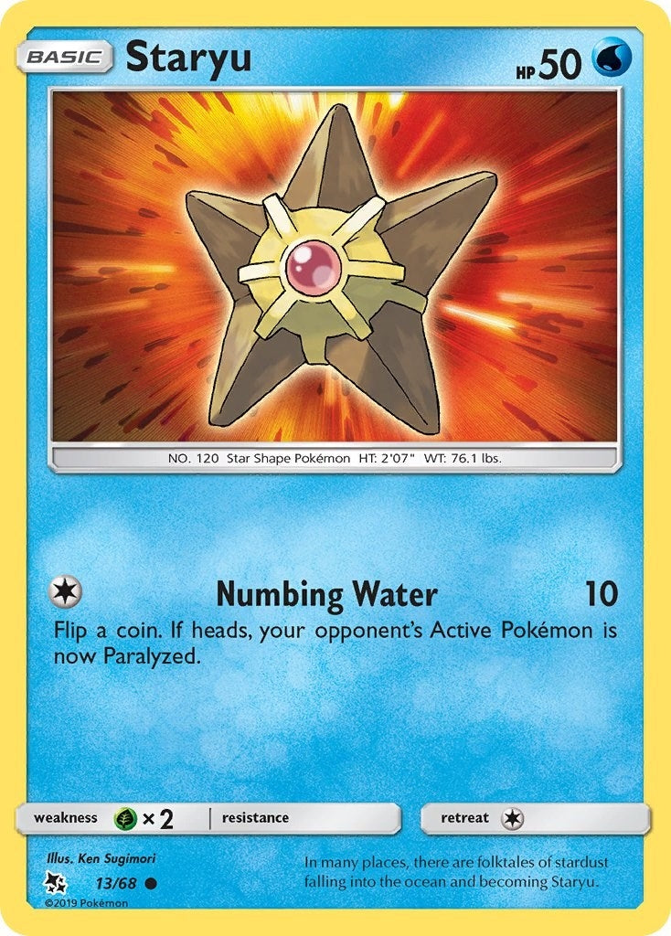 Image for Staryu (Hidden Fates) (13/68) - Pokemon