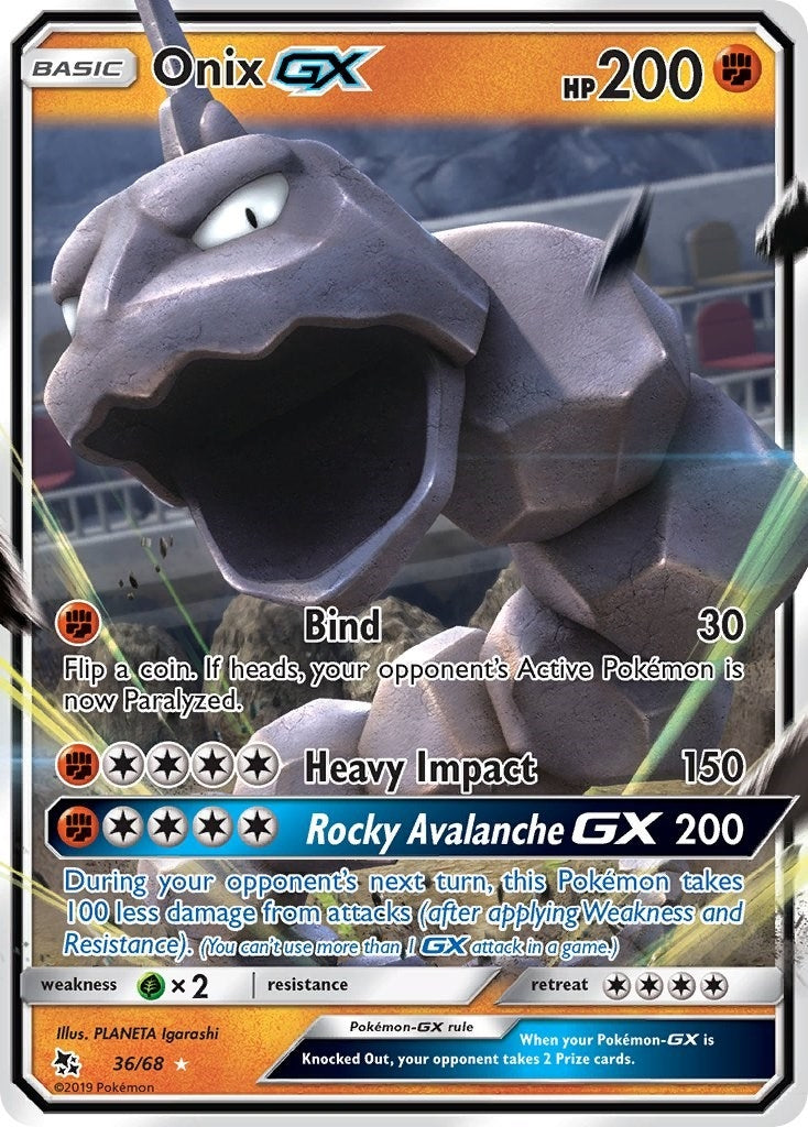 Image for Onix GX (Hidden Fates) (36/68) - Pokemon