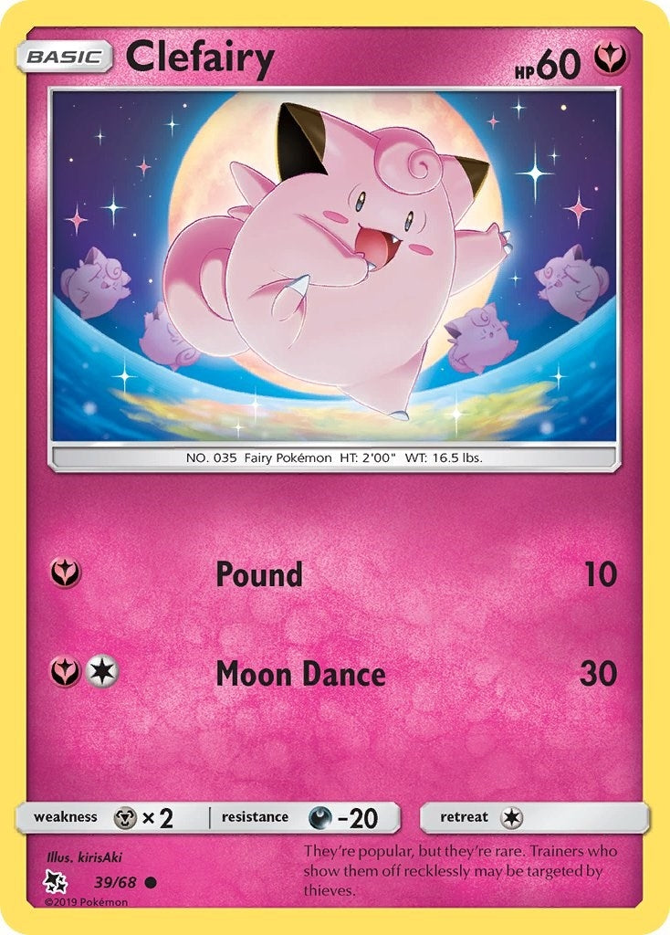 Image for Clefairy (39) (Hidden Fates) (39/68) - Pokemon