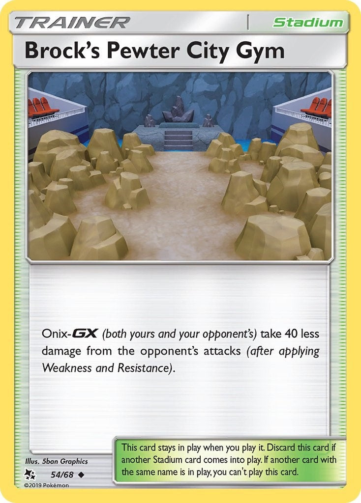 Image for Brock's Pewter City Gym (Hidden Fates) (54/68) - Pokemon