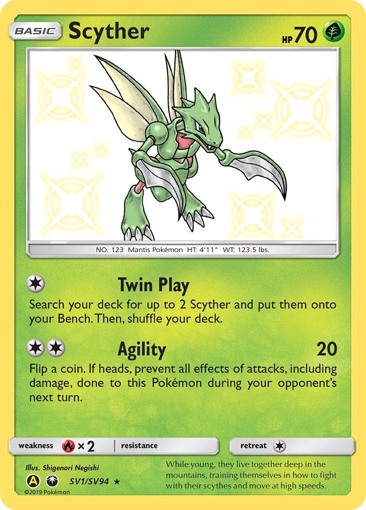 Image for Scyther (Hidden Fates: Shiny Vault) (SV1/SV94) - Pokemon
