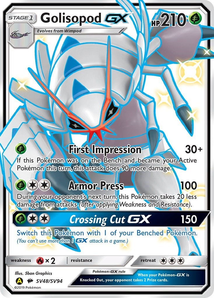 Image for Golisopod GX (Hidden Fates: Shiny Vault) (SV48/SV94) - Pokemon