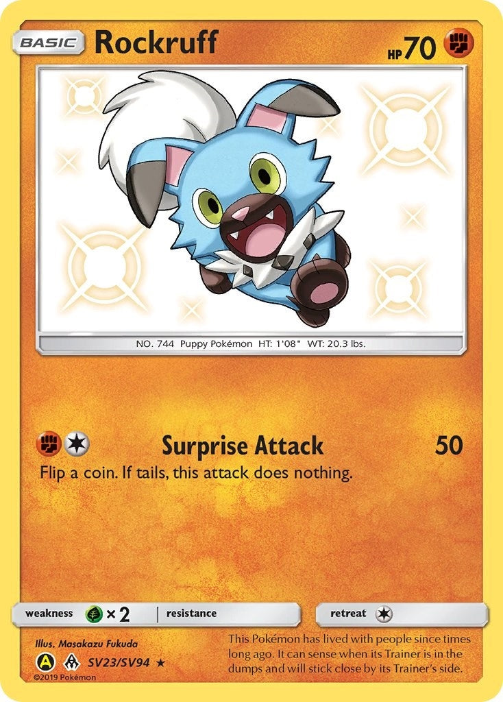Image for Rockruff (Hidden Fates: Shiny Vault) (SV23/SV94) - Pokemon