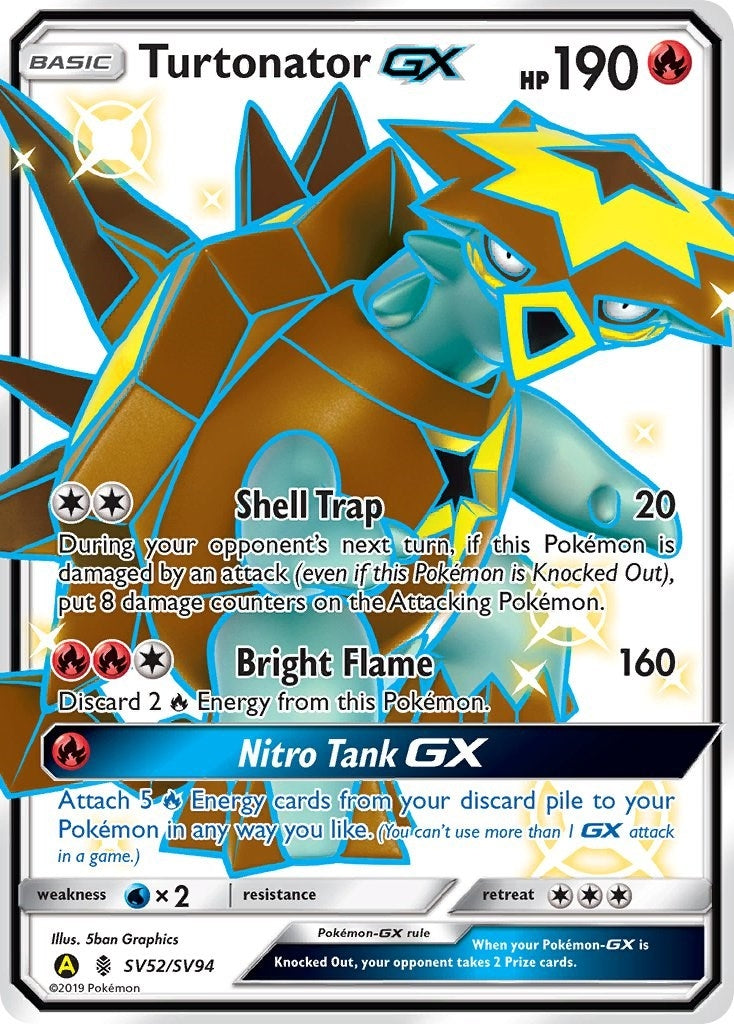 Image for Turtonator GX (Hidden Fates: Shiny Vault) (SV52/SV94) - Pokemon