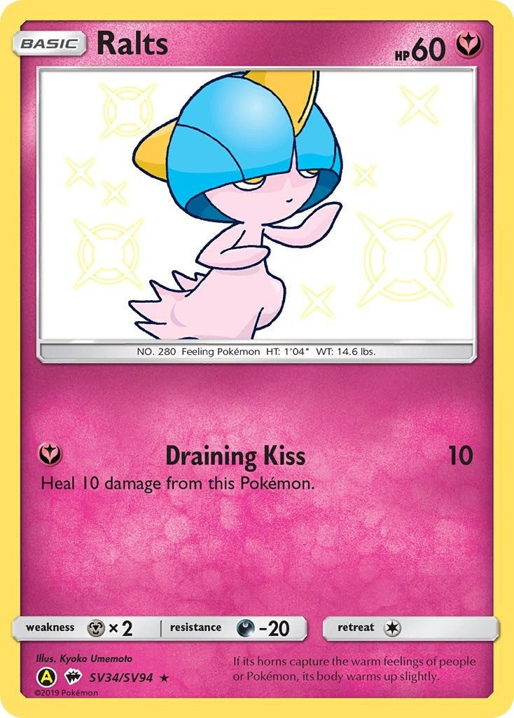 Image for Ralts (Hidden Fates: Shiny Vault) (SV34/SV94) - Pokemon