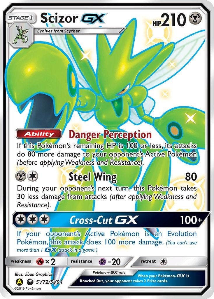 Image for Scizor GX (Hidden Fates: Shiny Vault) (SV72/SV94) - Pokemon