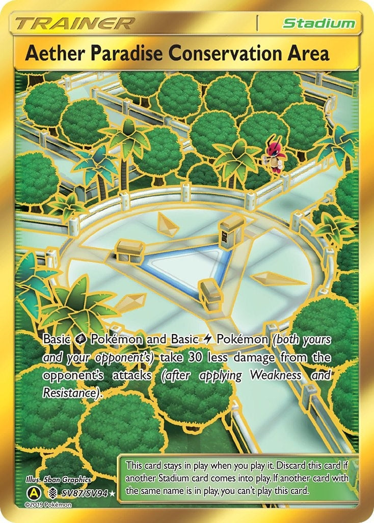 Image for Aether Paradise Conservation Area (Hidden Fates: Shiny Vault) (SV87/SV94) - Pokemon