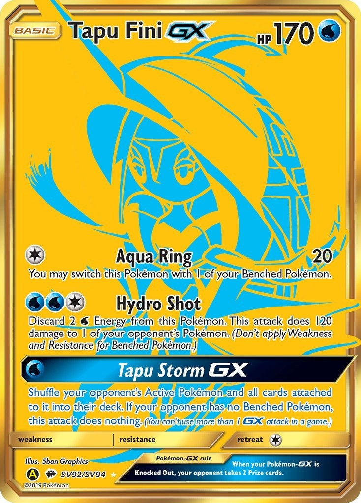 Image for Tapu Fini GX (Hidden Fates: Shiny Vault) (SV92/SV94) - Pokemon