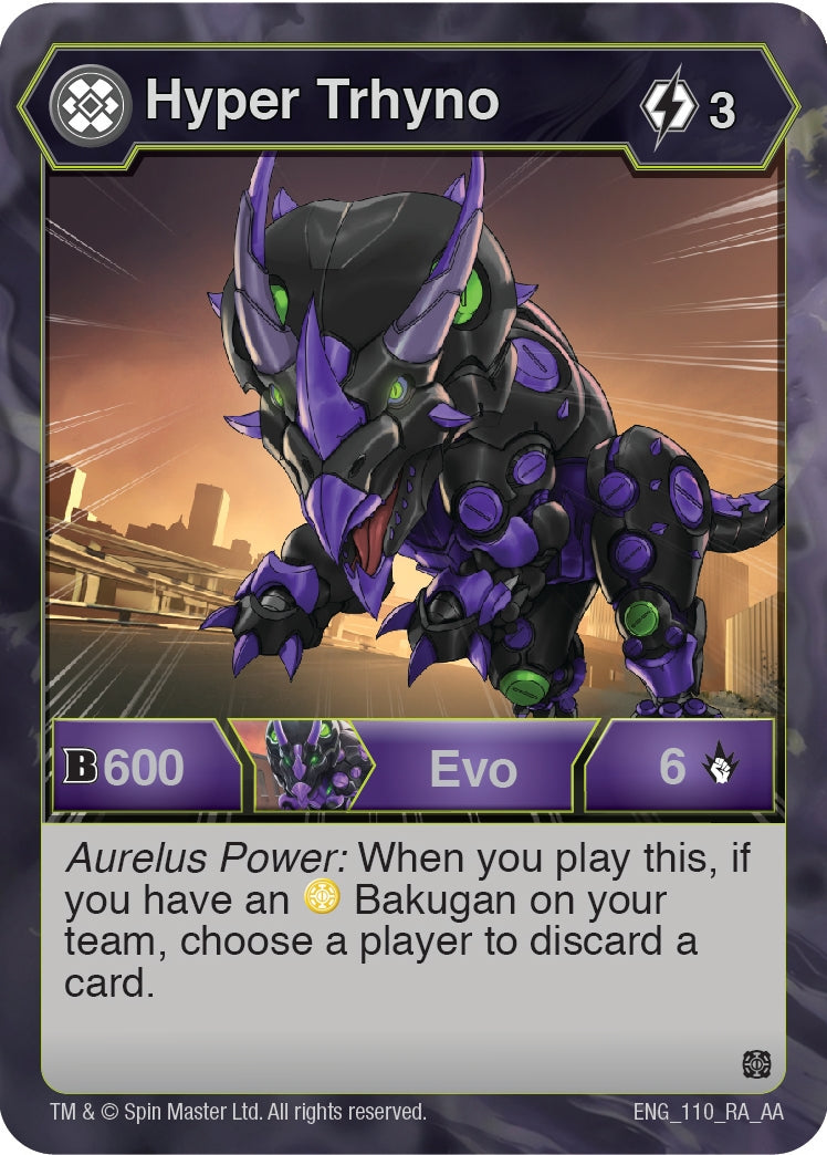 Image for Hyper Trhyno (110) (Age of Aurelus) (110) - Bakugan TCG