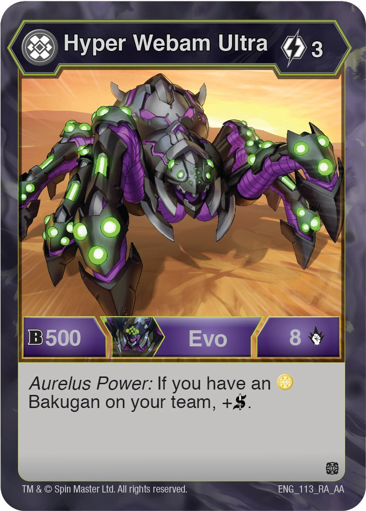 Image for Hyper Webam Ultra (Age of Aurelus) (113) - Bakugan TCG