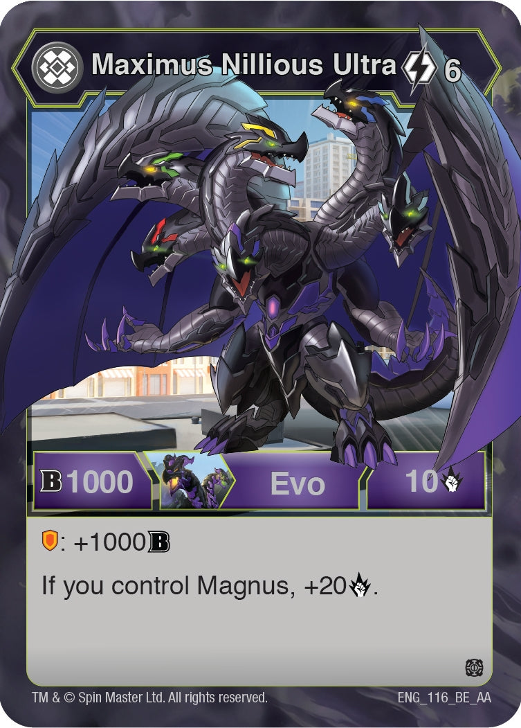 Image for Maximus Nillious Ultra (Age of Aurelus) (116) - Bakugan TCG