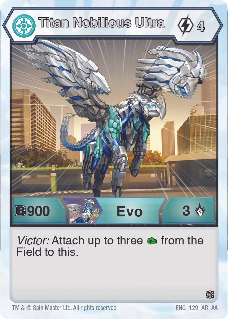 Image for Titan Nobilious Ultra (129) (Age of Aurelus) (129) - Bakugan TCG