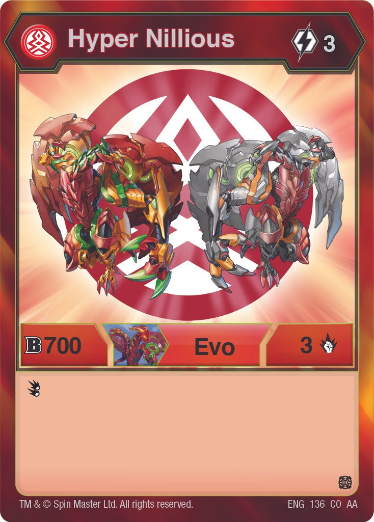 Image for Hyper Nillious (Age of Aurelus) (136) - Bakugan TCG