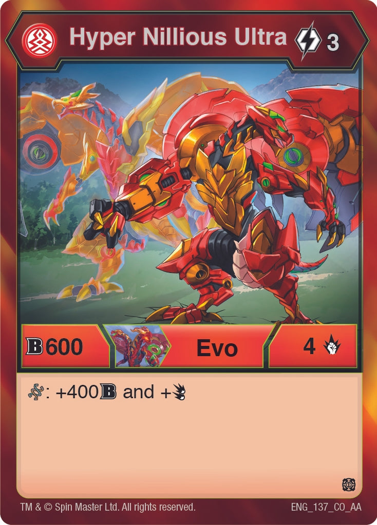 Image for Hyper Nillious Ultra (Age of Aurelus) (137) - Bakugan TCG