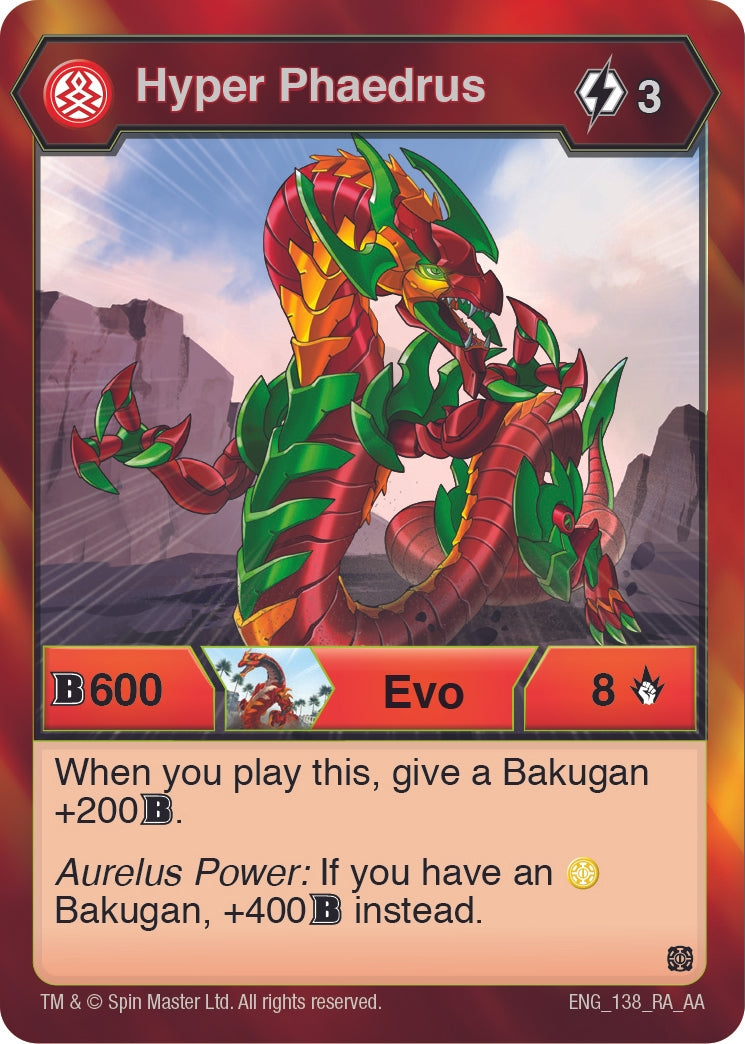 Image for Hyper Phaedrus (138) (Age of Aurelus) (138) - Bakugan TCG