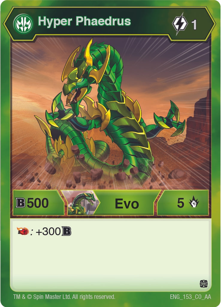 Image for Hyper Phaedrus (153) (Age of Aurelus) (153) - Bakugan TCG