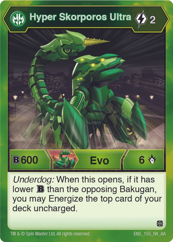 Image for Hyper Skorporos Ultra (155) (Age of Aurelus) (155) - Bakugan TCG