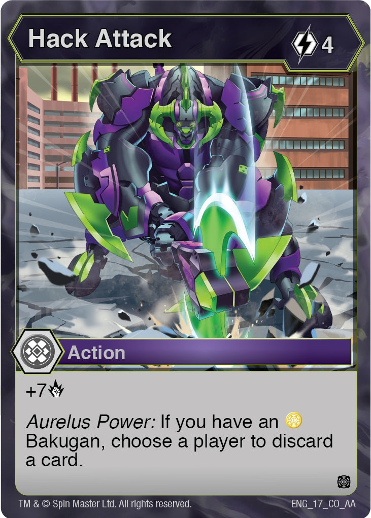 Image for Hack Attack (Age of Aurelus) (17) - Bakugan TCG