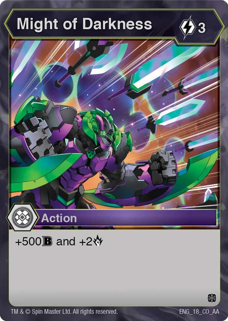 Image for Might of Darkness (Age of Aurelus) (18) - Bakugan TCG