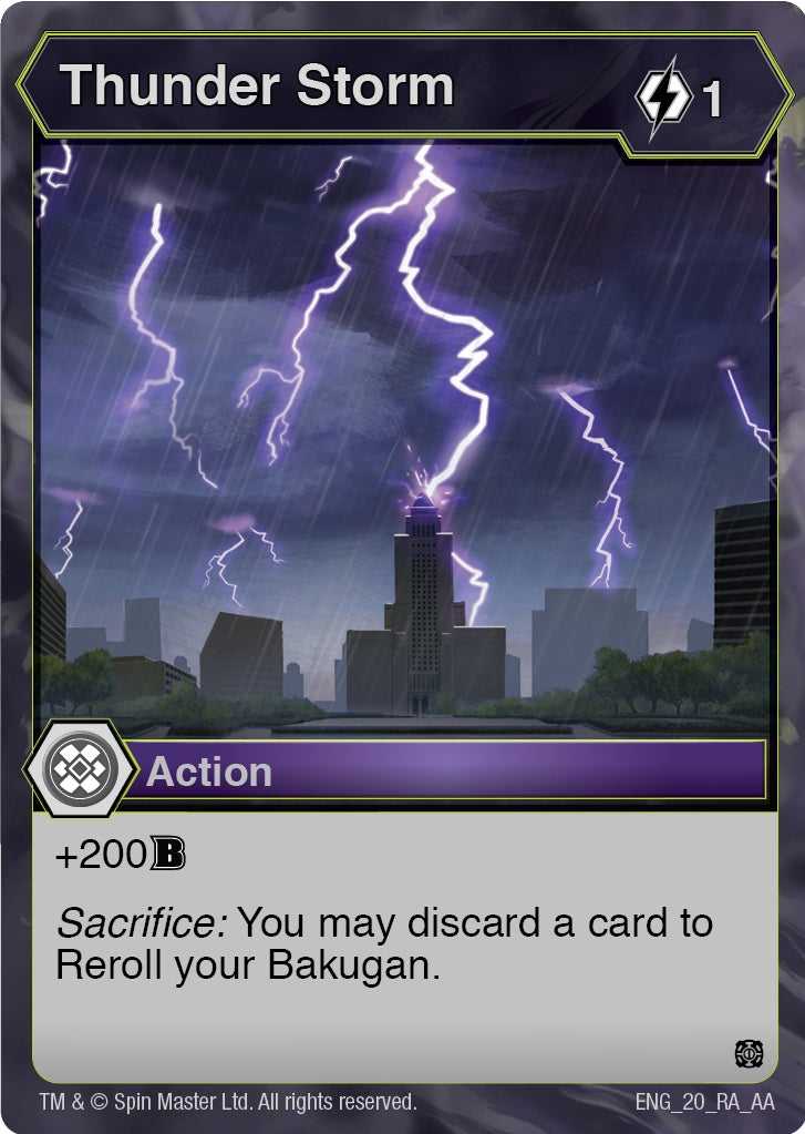 Image for Thunder Storm (Age of Aurelus) (20) - Bakugan TCG