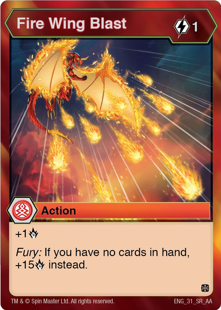 Image for Fire Wing Blast (Age of Aurelus) (31) - Bakugan TCG