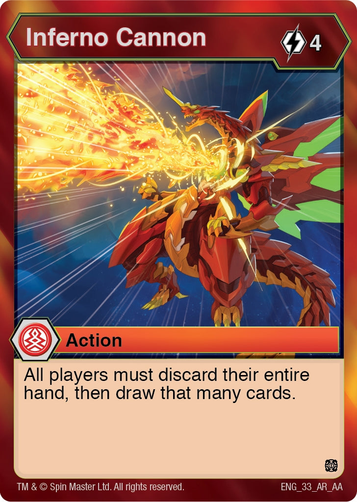 Image for Inferno Cannon (Age of Aurelus) (33) - Bakugan TCG