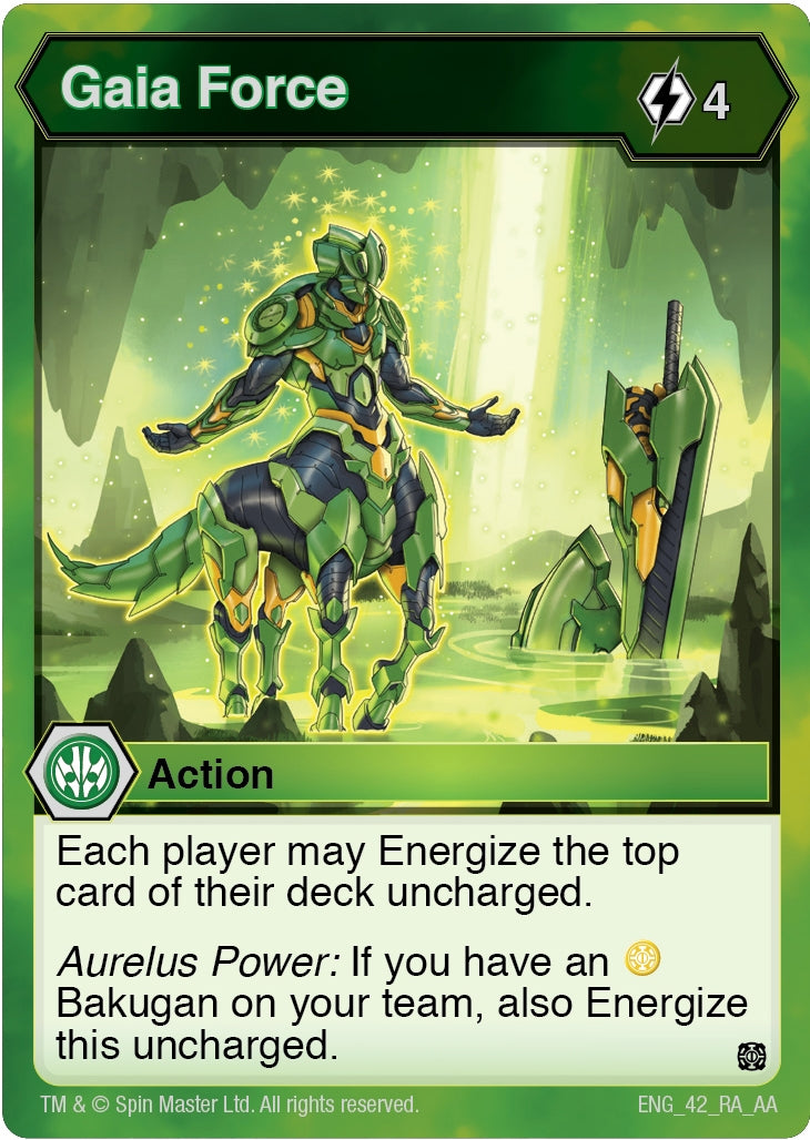 Image for Gaia Force (Age of Aurelus) (42) - Bakugan TCG