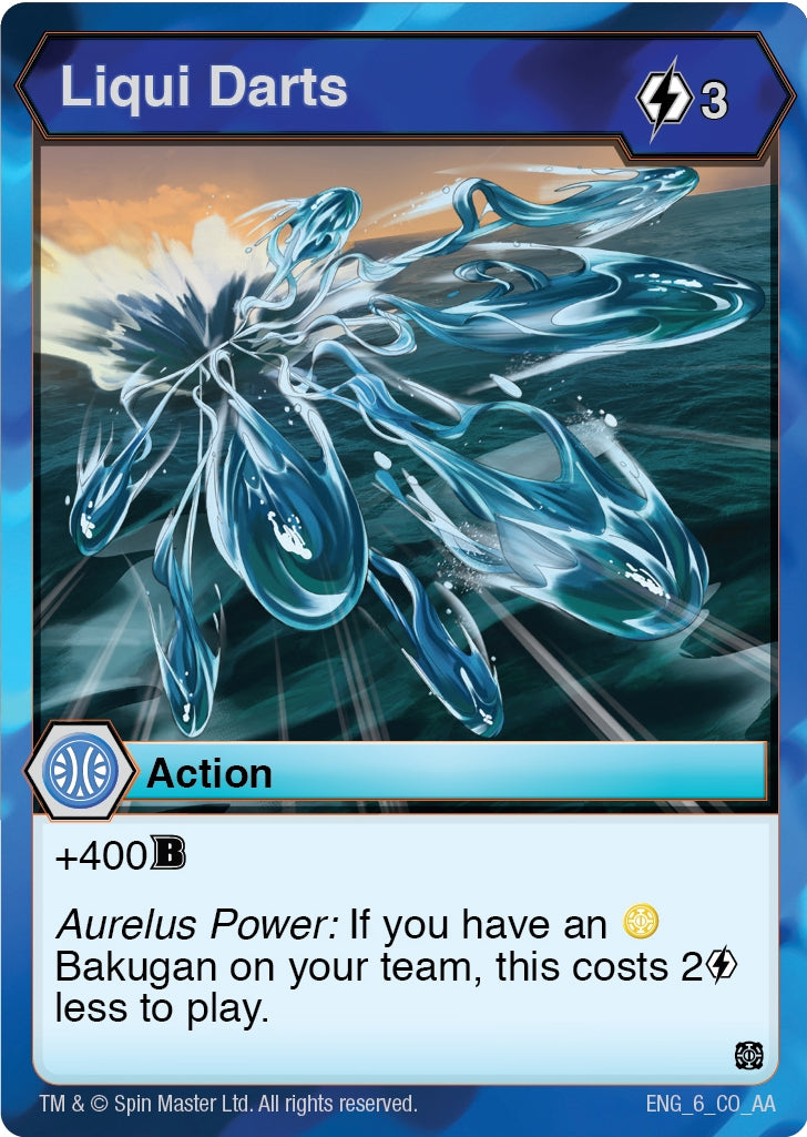 Image for Liqui Darts (Age of Aurelus) (6) - Bakugan TCG