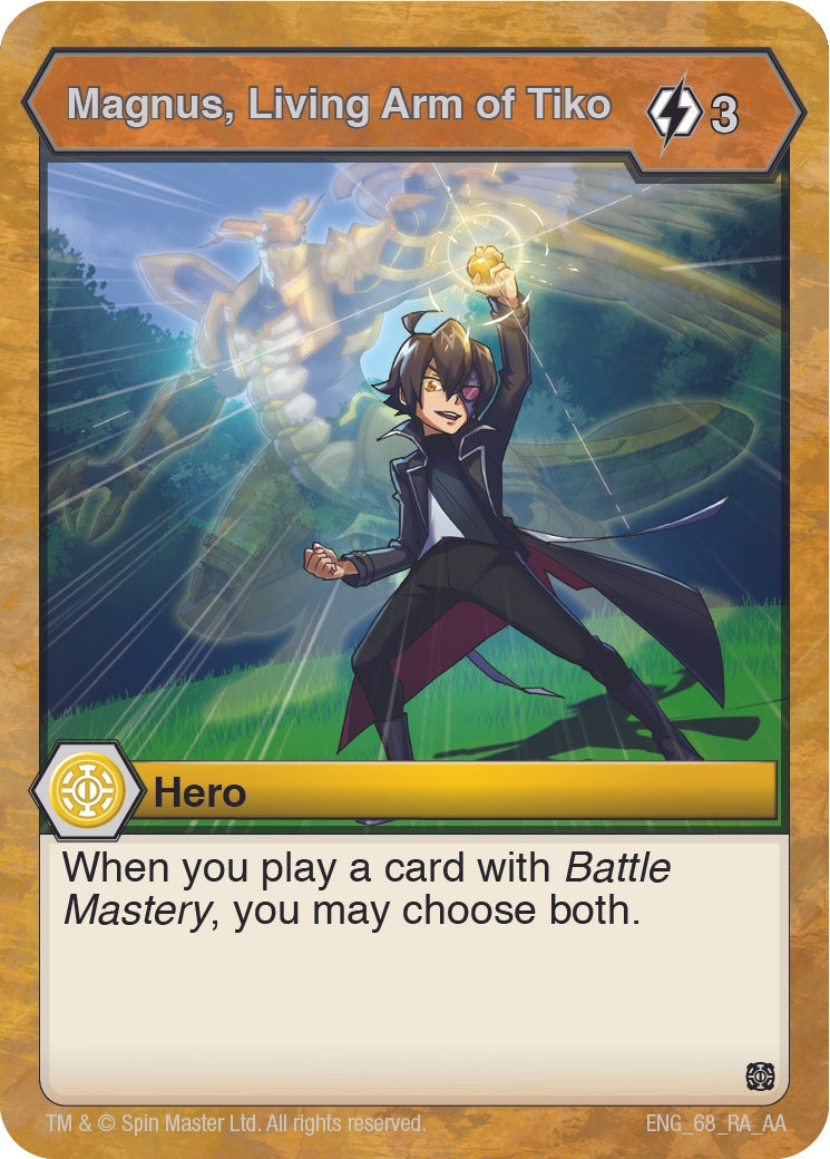 Image for Magnus, Living Arm of Tiko (Age of Aurelus) (68) - Bakugan TCG