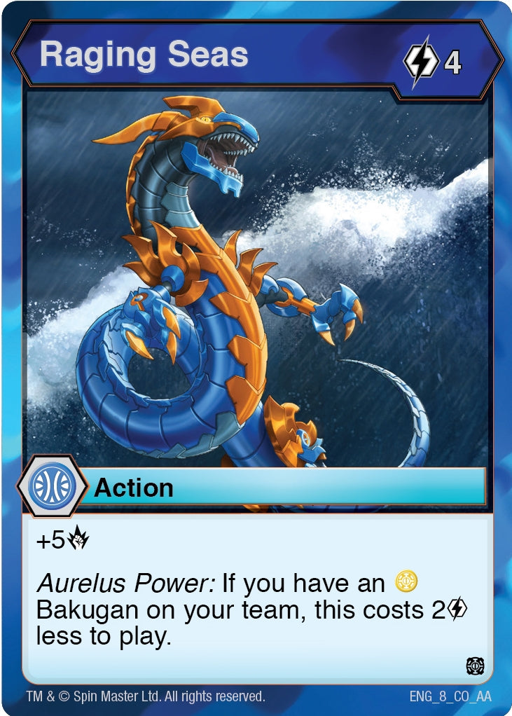 Image for Raging Seas (Age of Aurelus) (8) - Bakugan TCG