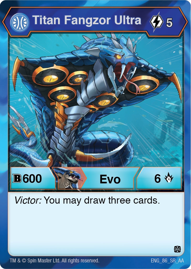 Image for Titan Fangzor Ultra (Age of Aurelus) (86) - Bakugan TCG