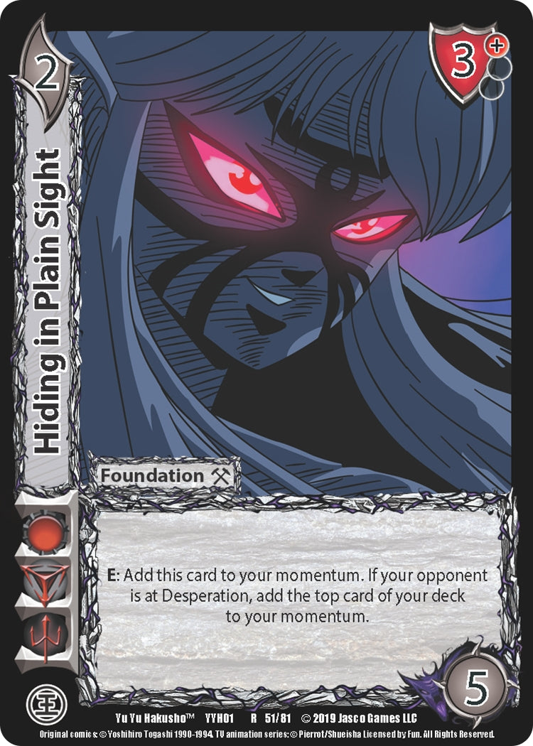 Image for Hiding in Plain Sight (Yu Yu Hakusho) (51) - UniVersus