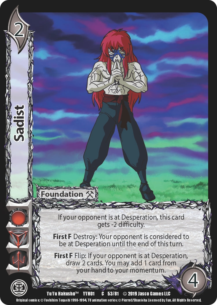 Image for Sadist (Yu Yu Hakusho) (53) - UniVersus