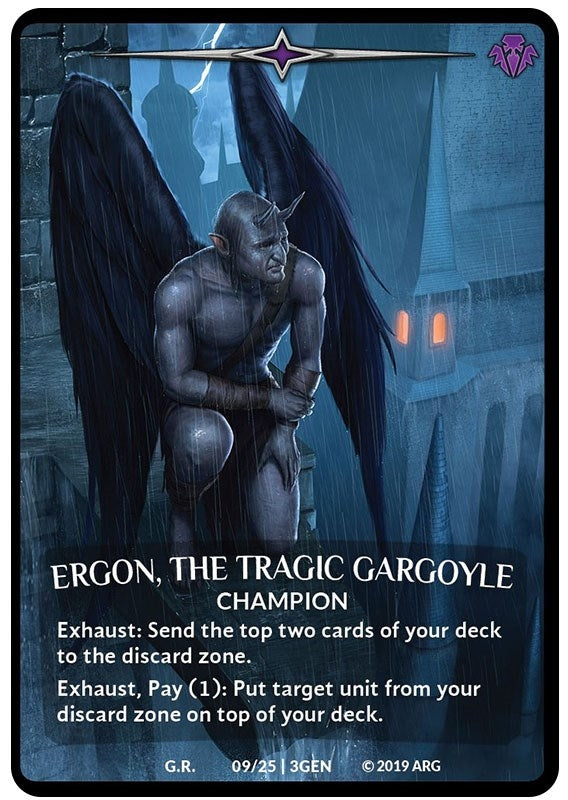 Image for Ergon, the Tragic Gargoyle (Expansion Pack 1: Generations) (9/25 | 3GEN) - Argent Saga TCG
