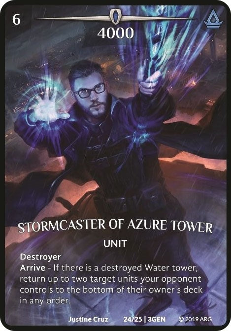 Image for Stormcaster of Azure Tower (Expansion Pack 1: Generations) (24/25 | 3GEN) - Argent Saga TCG