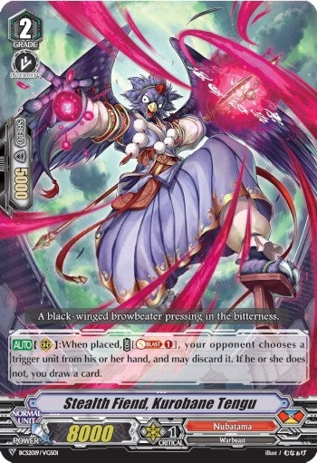 Image for Stealth Fiend, Kurobane Tengu (Bushiroad Event Cards) (BCS2019/VGS01) - Cardfight Vanguard