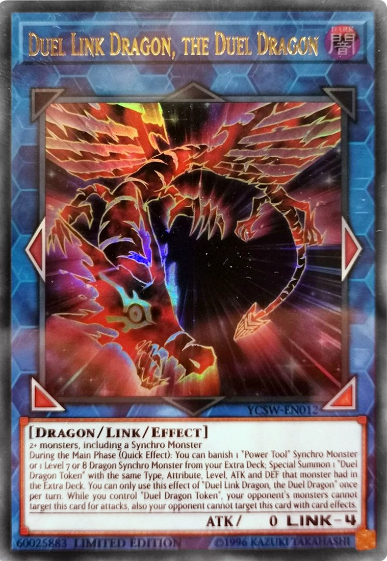 Image for Duel Link Dragon, the Duel Dragon (UR) (Yu-Gi-Oh! Championship Series Prize Cards) (YCSW-EN012) - YuGiOh