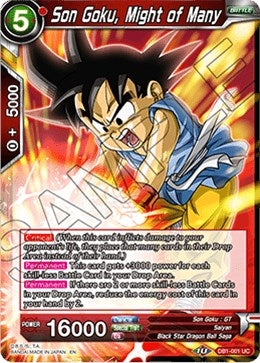 Image for Son Goku, Might of Many (Draft Box 04 - Dragon Brawl) (DB1-001) - Dragon Ball Super: Masters