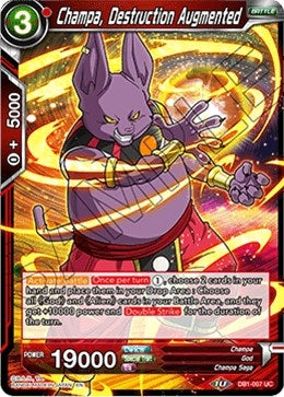 Image for Champa, Destruction Augmented (Draft Box 04 - Dragon Brawl) (DB1-007) - Dragon Ball Super: Masters