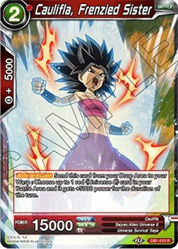 Image for Caulifla, Frenzied Sister (Draft Box 04 - Dragon Brawl) (DB1-010) - Dragon Ball Super: Masters