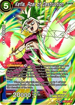 Image for Kefla, Roar of Destruction (Draft Box 04 - Dragon Brawl) (DB1-012) - Dragon Ball Super: Masters