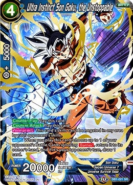 Image for Ultra Instinct Son Goku, the Unstoppable (Draft Box 04 - Dragon Brawl) (DB1-021) - Dragon Ball Super: Masters