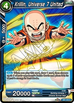 Image for Krillin, Universe 7 United (Draft Box 04 - Dragon Brawl) (DB1-025) - Dragon Ball Super: Masters