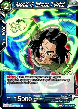Image for Android 17, Universe 7 United (Draft Box 04 - Dragon Brawl) (DB1-028) - Dragon Ball Super: Masters